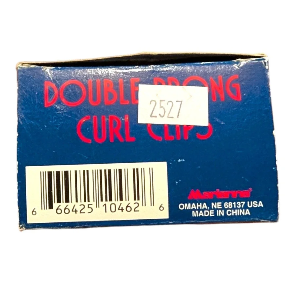Marianna Double Prong Curl Hair Clips 80 Count #10462‎ Professional Salon Nickel